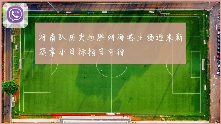 河南队历史性胜利海港主场迎来新篇章小目标指日可待